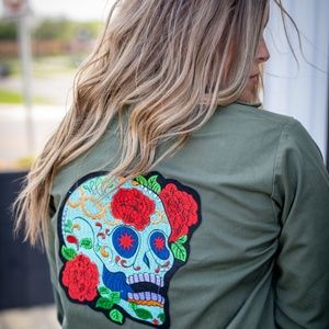 Day of the Dead Vintage Military Jacket